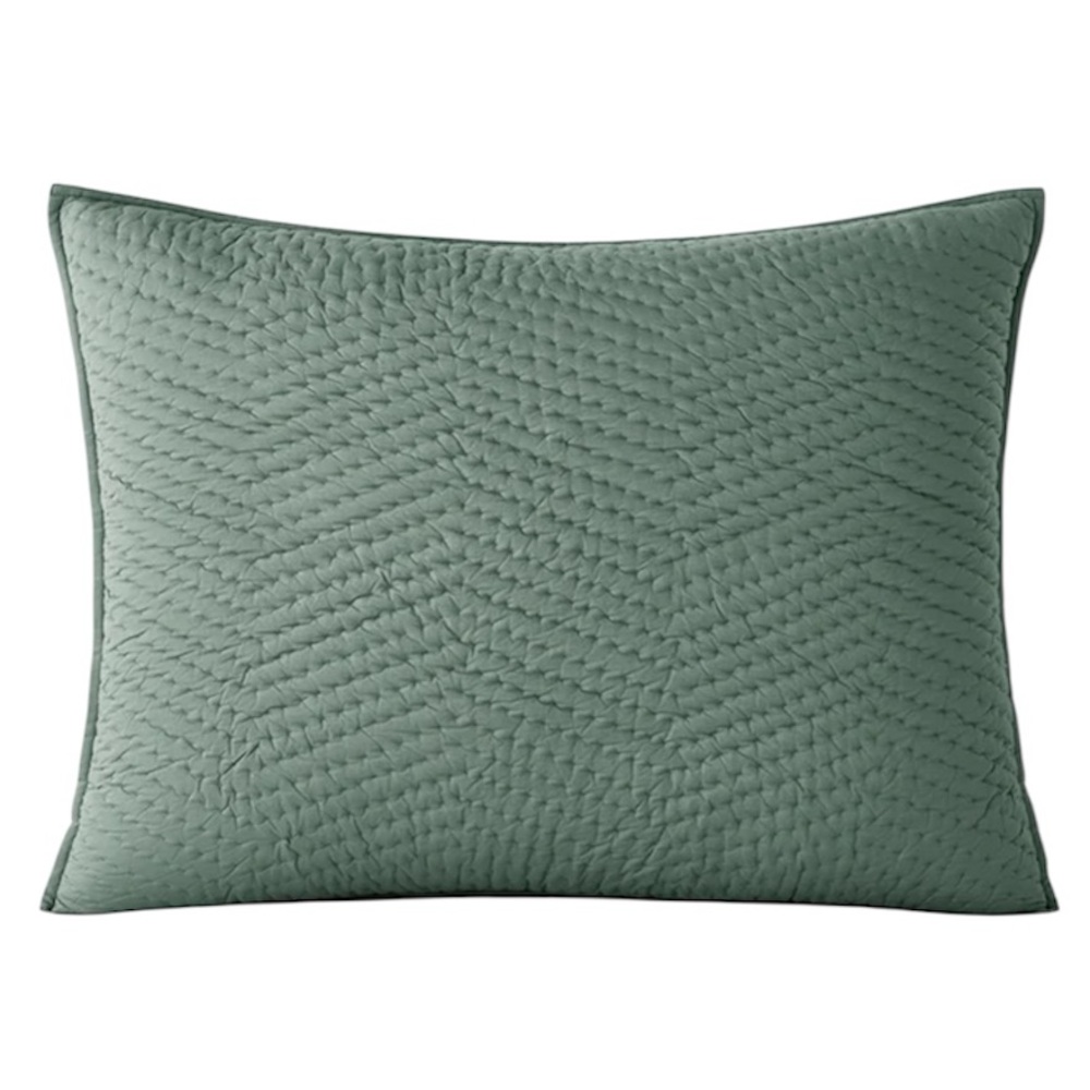 The Company Store Voile Standard Sham in Jade